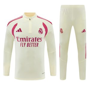 2026-27 Real Madrid Cream Tracksuit - Front
