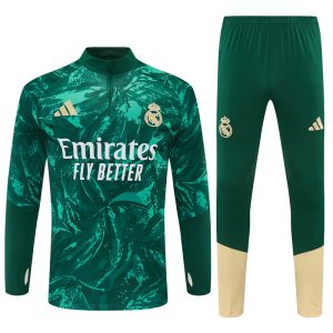 2026-27 Real Madrid Green Tracksuit - Camo - Front