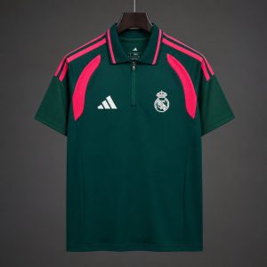 New arrivals 2026/27 Real Madrid Training Dark Green Polo Jersey - Front