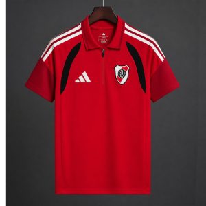 2026/27 River Plate Training Red Polo Jersey - Front