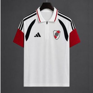 2026/27 River Plate Training White Polo Jersey - Front