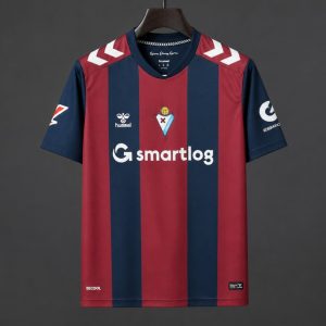 2026/27 SD Eibar Home Burgundy Navy Jersey - Front