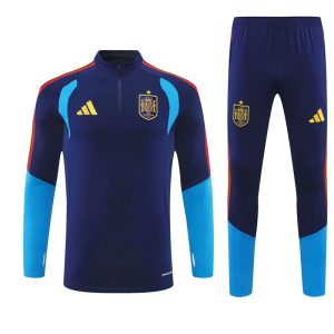 2026-27 Spain Navy Blue Tracksuit - Front