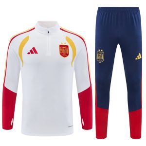2026-27 Spain White Tracksuit - Two-Star Edition - Front