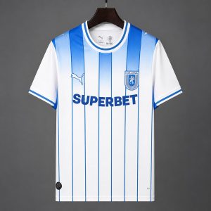 New arrivals 2026/27 Universitatea Craiova White & Blue Stripes Home Jersey - Front