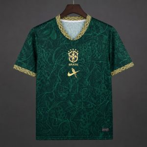 2026 Brazil Green Special Edition Concept orest Pattern Jersey - Front