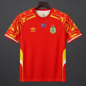 2026 DR Congo Red with Yellow Third Jersey - Front