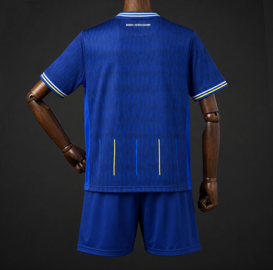 2026 kids bosnia and herzegovina home jersey back 2026 Kids Bosnia and Herzegovina Home Jersey - Back