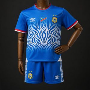 2026 Kids DR Congo Sky Blue Home Jersey - Front