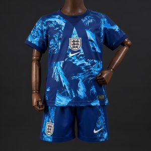 2026 KIDS England Goalkeeper Blue Jersey - Front
