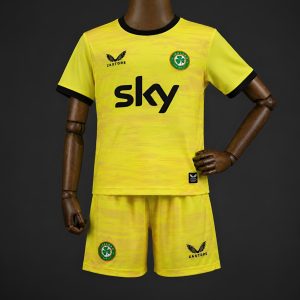 2026 Kids Ireland Yellow Goalkeeper Jersey - Front