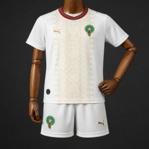 2026 Kids Morocco World Cup Away Kit - Front