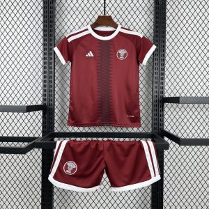 2026 Kids Qatar World Cup Home Kit - Front