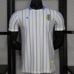 2026 Player Version DR Congo White with Black and Blue Pinstripes Jersey - Front