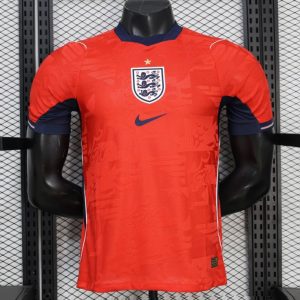 2026 Player Version England Red with Abstract Graphic Pattern Jersey - Front