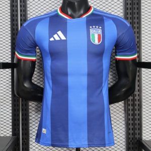 2026 Player Version Italy Blue with Tonal Vertical Stripes Jersey - Front