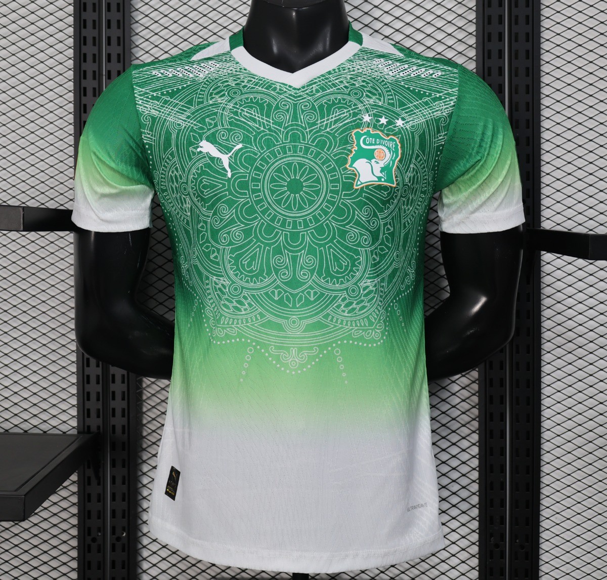 2026 player version ivory coast special edition green jersey front 2026 Player Version Ivory Coast Special Edition Green Jersey - Front