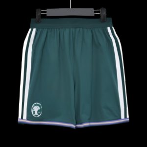 2026 Player Version Saudi Arabia Green with White Side Stripes Shorts - Front