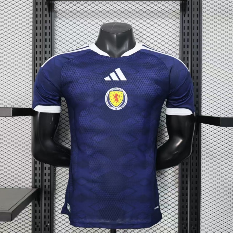 2026 player version scotland home navy blue jersey front 2026 Player Version Scotland Home Navy Blue Jersey - Front