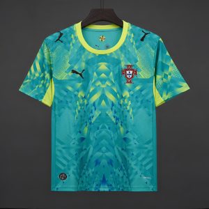 2026 Portugal Green Goalkeeper Jersey - Front