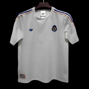 2026 Real Madrid Adidas Terrace Icons White Jersey - Front