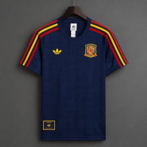 2026 Spain Away Navy Blue 1996 Vintage Remake Jersey - Front