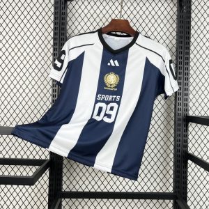 New arrivals 2026 Unisex Light Blue Striped World Cup Style V-Neck Soccer Jersey 1 - Front