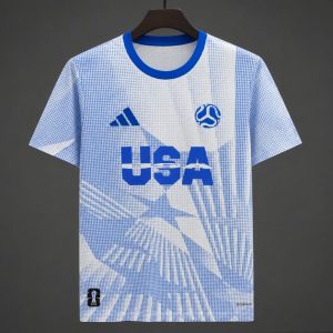 2026 USA Blue White Pre-Match Jersey - Front