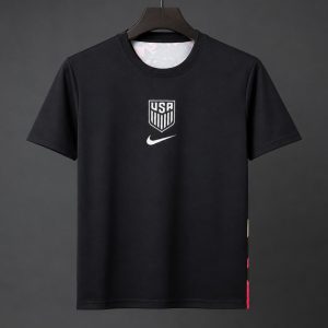 2026 USA USMNT Premium Goalkeeper Soccer T-Shirt - Black - Front