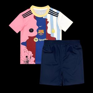 25 26 Kids Barcelona MESSI Jersey - Front