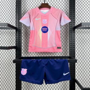 25 26 Kids Barcelona Pink Special Jersey - Front