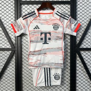 25 26 Kids Bayern Munich Away Size 16-28 Jersey - Front