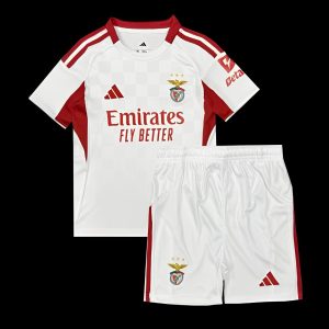 25 26 Kids Benfica Third WHITE Jersey - Front