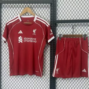 25 26 Kids Liverpool Home Jersey - Front