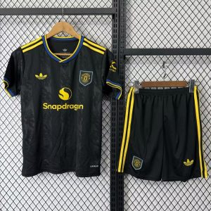 25 26 Kids Manchester United THIRD Size 16-28 Jersey - Front