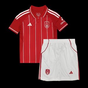 25 26 Kids Nottingham Forest Home Jersey-2 - Front