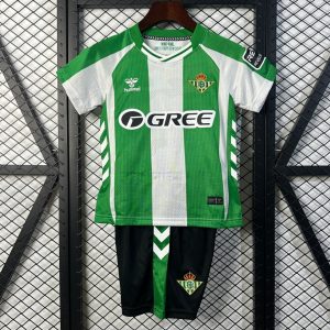 25 26 Kids Real Betis Home Size 16-28 Jersey - Front