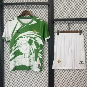 25 26 Kids Real Betis Naruto Inspired Jersey - Front