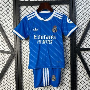 25 26 Kids Real Madrid THIRD Size 16-28 Jersey - Front