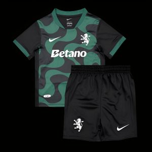 25 26 Kids Sporting Lisbon Third Jersey - Front