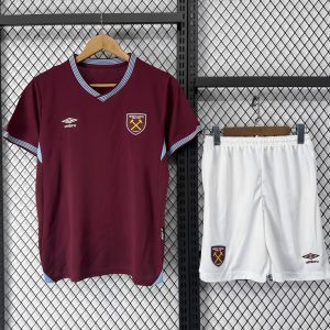 25 26 Kids West Ham United Home Jersey - Front