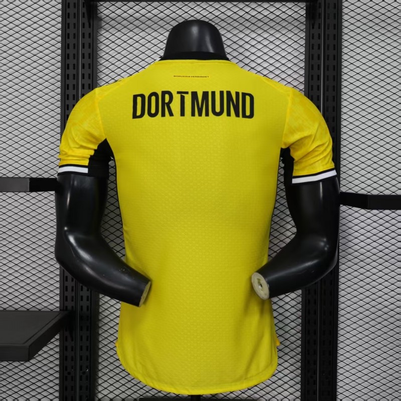 25 26 player version borussia dortmund yellow with black trim cup jersey back 25 26 Player Version Borussia Dortmund Yellow with Black Trim Cup Jersey - Back