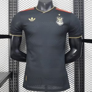 25 26 Player Version Flamengo Away Black Jersey - Front