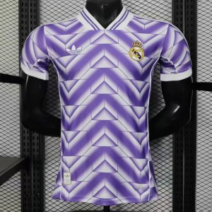25 26 Player Version Real Madrid Third Purple with Chevron Gradient Pattern Jersey - Front