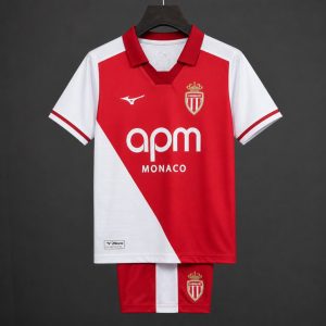 26 27 Kids AS Monaco Home Jersey - Front