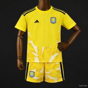 26 27 Kids Aston Villa Goalkeeper Jersey kit - Front