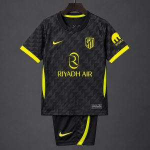 26 27 Kids Atletico Madrid Away Jersey - Front
