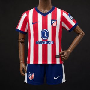 26 27 Kids Atletico Madrid Home Jersey - Front