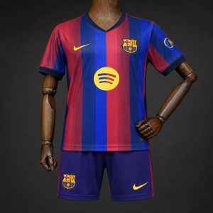 26 27 Kids Barcelona Home Jersey - Front