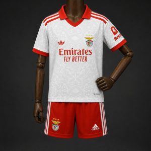 26 27 Kids Benfica Away Kits Jersey - Front
